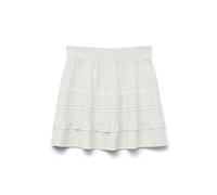 VERO MODA Jupe Femme avec Bande élastique et Volants., Couleurs:Blanc, Taille:S