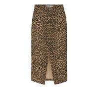VERO MODA Jupe 'VERI' beige foncé / brocart / noir, Taille 36