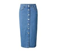 VERO MODA Vmnatty DNM Mix Noos Jupe à Boutons 7/8, Bleu Jeans Clair, M