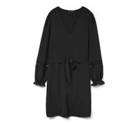 VERO MODA Lace Short Dress Vmalva Robe Courte en Dentelle Ls WVN GA Boo, Noir, L Femmes