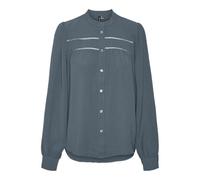 VERO MODA Lace Vmemma Ls T-Shirt en Dentelle WVN GA Noos, tempête, L Femmes