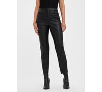 Vero Moda Leather Trousers Noir 28 L34 Female