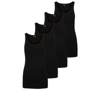 VERO MODA Lot de 3 débardeurs pour Femme, Noir (4 x Noir), M