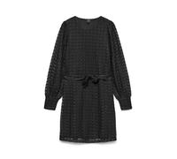 VERO MODA Ls O-Neck Lace Dress Vmbecca JRS Noos Robe en Dentelle à col Rond, Noir, S Femmes
