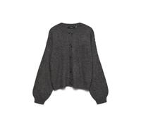 Vero Moda LS O-Neck Vmlea-Cardigan Noos avec col Rond, Asphalte, XXL pour Femme