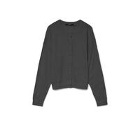 VERO MODA Ls O-Neck Vmmarina Cardigan à col Rond Noos, Gris foncé mélangé, XL Femme