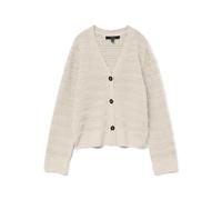 VERO MODA Ls V-Neck Vmcalla Noos Cardigan à col en V, Bouleau, M Femme