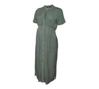 Vero Moda Vica Maternity Short Sleeve Dress Vert L Femme