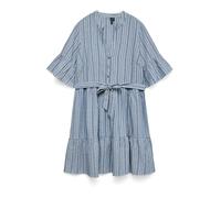 Vero Moda Maternity Robe-chemise 'VMMelena' marine / bleu foncé / blanc, Taille 40