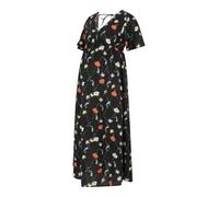 Vero Moda Maternity Robe d’été 'VMMFlora Olga' jaune pastel / corail / noir / blanc, Taille 36