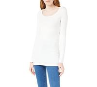 VERO MODA Maxi My Soft - T-Shirt à Manches Longues - Femme - Blanc (Bright White) - Medium (Taille Fabricant: L)