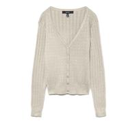 VERO MODA NCK Boo Vmwillow Pointelle Ls Cardigan à col en V, Bouleau, S Femme