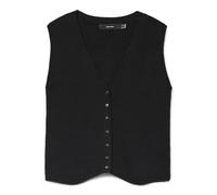 VERO MODA Neck Vest Vmgold SL Gilet col en V, Noir, XS Femme