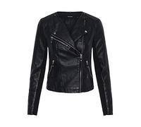 Vero Moda NOS Femme Vmria Fav Short Faux Jacket Noos Blouson Not Applicable, Noir (Black Black), 44 (Taille fabricant: X-Large)