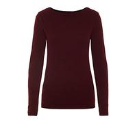 Vero Moda NOS Vmcare Structure Ls O-neck Blouse Noos, Pull Femme, Rouge (Port Royale Port Royale), 42 (Taille fabricant: Large)