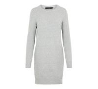 VERO MODA NOS Vmdoffy Ls O-Neck Dress Noos, Robe Femme, Gris (Light Grey Melange Light Melange), 36 (Taille Fabricant: X-Small)