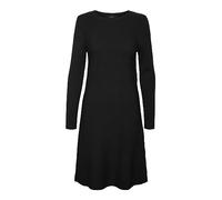 Vero Moda NOS Vmnancy Ls Knit Dress Noos, Robe Femme, Noir (Black Black), 36 (Taille Fabricant: X-Small)