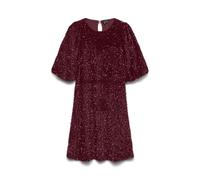 Vero Moda O-Neck Abk Sq Dress JRS Vmbella Robe à col Rond 2/4 pour Femme, Violet Zinfandel