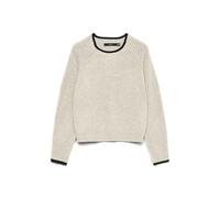 VERO MODA O-Neck Pullover Vmaquarius Ls Pull Raglan à col Rond BF, Bouleau, M Femme