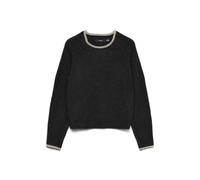 VERO MODA O-Neck Pullover Vmaquarius Ls Pull Raglan à col Rond BF, Noir, XS Femme
