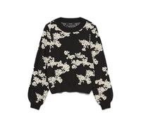 VERO MODA O-Neck Pullover Vmnancy Ls Pull à col Rond Boo, Noir, XS Femme