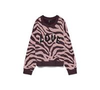 VERO MODA Pull-over 'VMNEWKAI' rose / lie de vin / noir, Taille S
