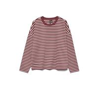 VERO MODA O-Neck Top Vmabby Ls Haut à col Rond JRS Noos, Rose/Marron, XS Femmes