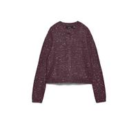 VERO MODA O-Neck Vmleilani Stitch Ls Cardigan à col Rond, Vin, L Femme