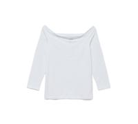 VERO MODA Off-Shoulder Top Vmpanda JRS GA Noos Haut à épaules dénudées 7/8, Blanc éclatant, S Femmes
