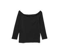 VERO MODA Off-Shoulder Top Vmpanda JRS GA Noos Haut à épaules dénudées 7/8, Noir, XS Femmes