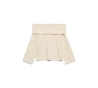 VERO MODA Offshoulder Pullover Vmaries Ls Pull à épaules dénudées BF, Bouleau, S Femme