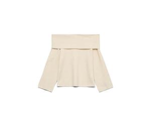 VERO MODA Offshoulder Pullover Vmaries Ls Pull à épaules dénudées BF, Bouleau, S Femme