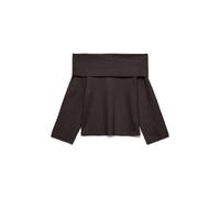 VERO MODA Offshoulder Pullover Vmaries Ls Pull à épaules dénudées BF, Gâteau au Chocolat, M Femme