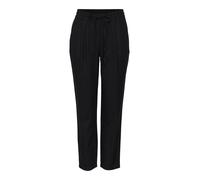 Vero Moda Pantalon en lin Femme Décontracté, ample et confortable À enfiler Noir XS