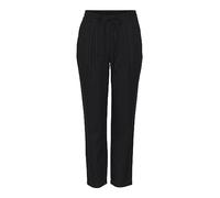 VERO MODA Pantalon en Lin décontracté pour Femme Pantalon Ample et Confortable - Pantalon à Enfiler élégant, Couleurs:Noir, Taille:XS