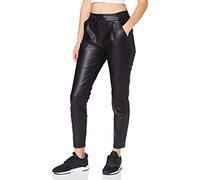 VERO MODA Pantalon en Simili-Cuir VMEVA Taille Moyenne Pantalons Black XL 30 Black XL / L30