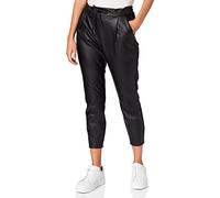 VERO MODA Pantalon en Simili-Cuir VMEVA Taille Moyenne Pantalons Black XL 32 Black XL / L32