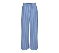 VERO MODA Pantalon 'LINN' bleu / blanc, Taille 44