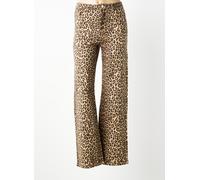 Vêtements Vero Moda VMTESSA HR WIDE STRETCH AOP JEANS NOOS pour Femme 25 X 32 Marron