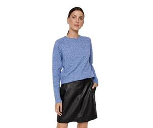 Vero Moda Petite Doffy Pull à Manches Longues et col Rond, Bleu Sodalite - Détails : mélangé, S Petite