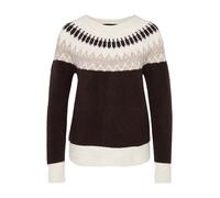 Vero Moda Petite Pull-over 'VMSIMONE' crème / nude / chocolat, Taille S