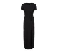 Vero Moda Ava Lulu Ancle Petite Short Sleeve Long Dress Noir S Femme