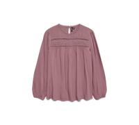 VERO MODA Pleat Top Vmdebbie Ls Haut plissé WVN GA Noos, Vieux Rose, M Femme