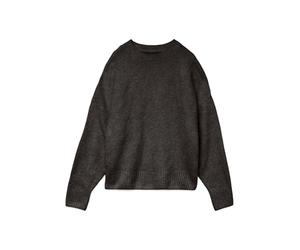 VERO MODA Pull Ample en Tricot à col Rond pour Femme épaules Basses Manches Longues, Couleurs:Marron, Taille:XL