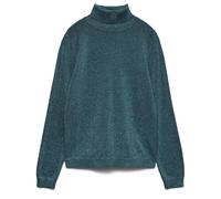 VERO MODA Pull Col roulé Bleu Canard Paillette Femme Happyglitter