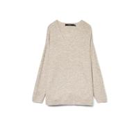 Vero Moda Pull en maille Lefile col V toucher doux Birch Taille M