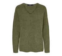 VERO MODA Pull en Maille VMCREWLEFILE Pull-Overs Capulet Olive M Capulet Olive M