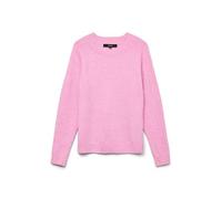 Vero Moda – Pull VMDoffy col rond, mélangé, rose fuchsia, taille L