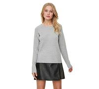 VERO MODA Pull en Maille VMDOFFY Pull-Overs Light Grey Melange L Light Grey Melange L