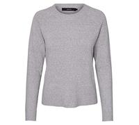 VERO MODA Pull en Maille VMDOFFY Pull-Overs Light Grey Melange M Light Grey Melange M
